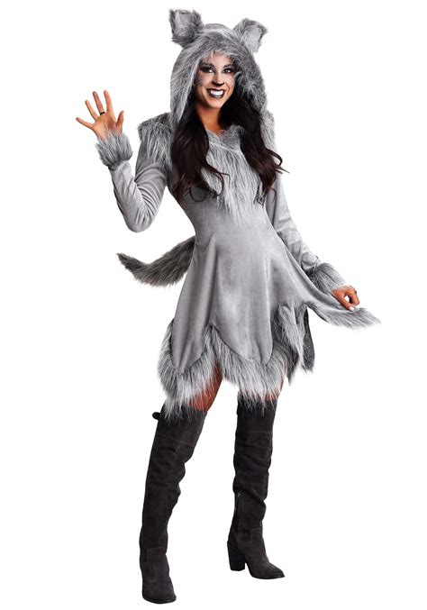 wolf adult costume|realistic wolf girl.